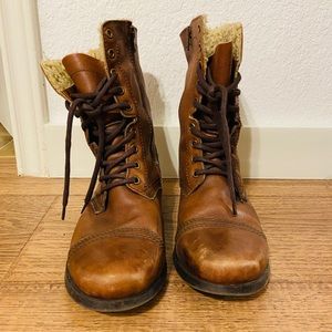 Steve Madden Sherpa Combat Boots